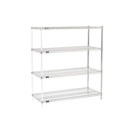 Global Equipment Nexel    Chrome Wire Shelving Add-On - 54"W x 21"D x 63"H A21546C